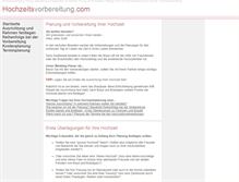 Tablet Screenshot of hochzeitsvorbereitung.com